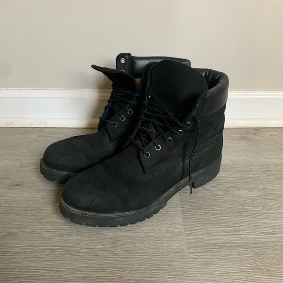 Men’s Size 5.5M Black Timberland Lace-Up Boots s-l400.jpg main image 4